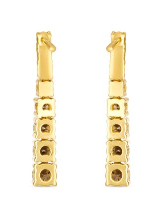 Diamond (0.62 ct. t.w.) and citrine ombre (0.18 ct. t.w.) Earrings in 14k Honey Gold