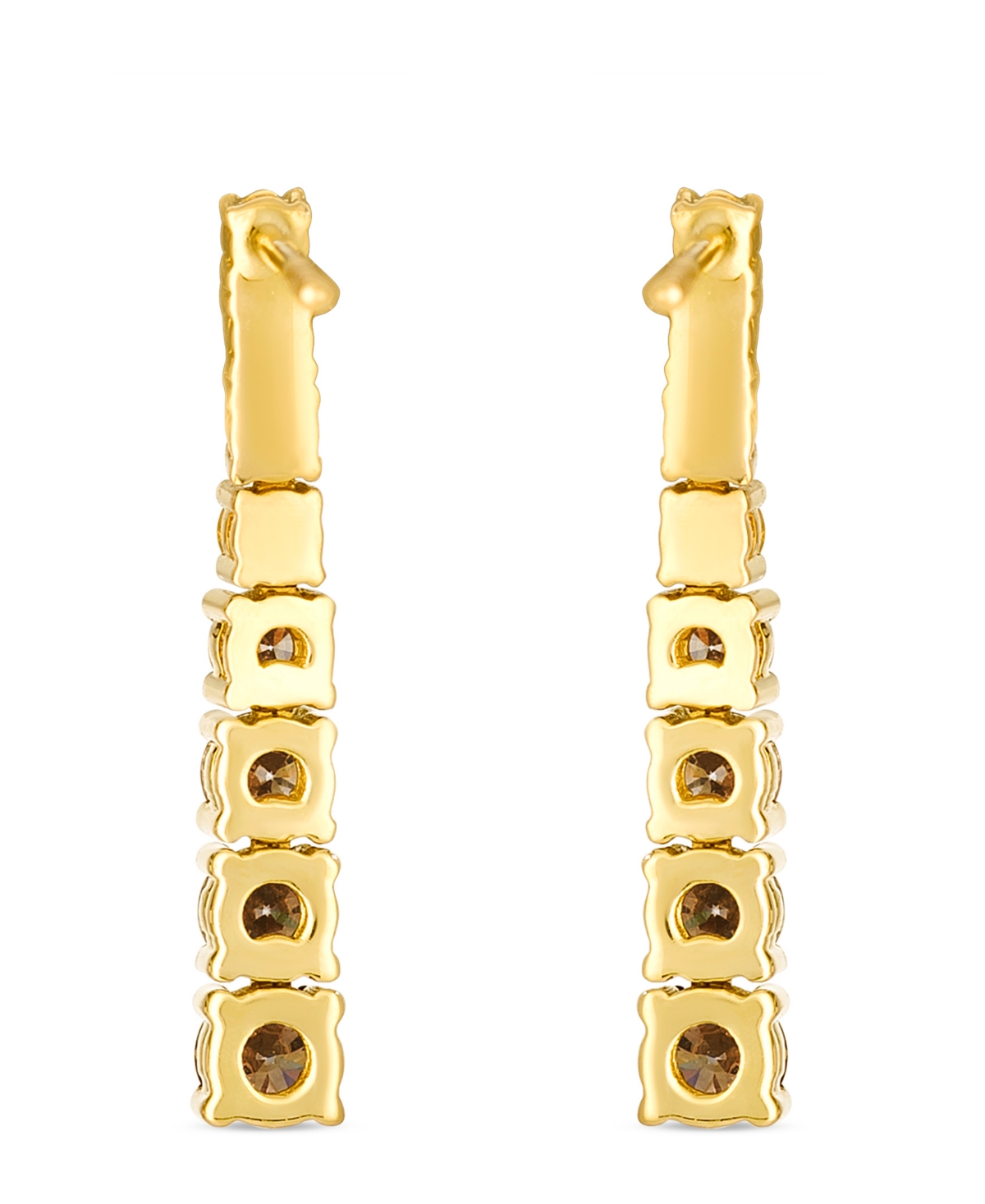 Le Vian Diamond (0.62 ct. t.w.) and citrine ombre (0.18 ct. t.w.) Earrings in 14K Honey Gold