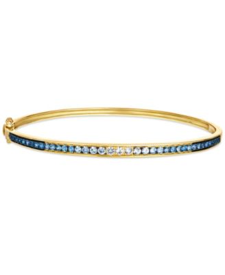 Le Vian - White Sapphire (0.17 ct. t.w.) and Sapphire Ombres (0.97 ct. t.w.) Bracelet in 14K Honey Gold