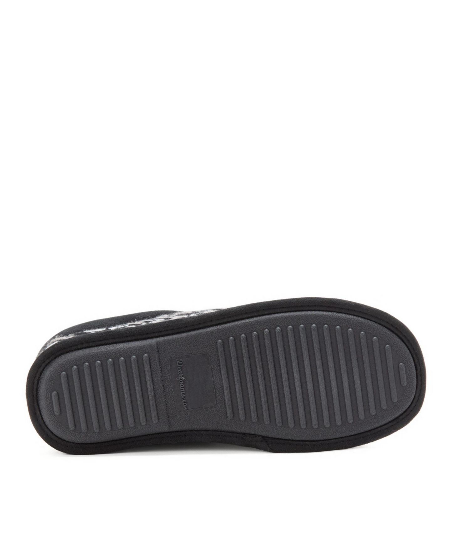 Мужские сабо Dearfoams Asher Marled Knit Clog House Slipper, цвет: Чёрный комбинированный — фото 5