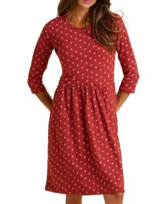 Women's Freya 3/4 Sleeve Embroidered Midi Dress