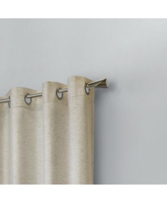 Ashcroft Light Filtering Exclusive Weave Grommet Curtain Panel 52" x 108" Linen