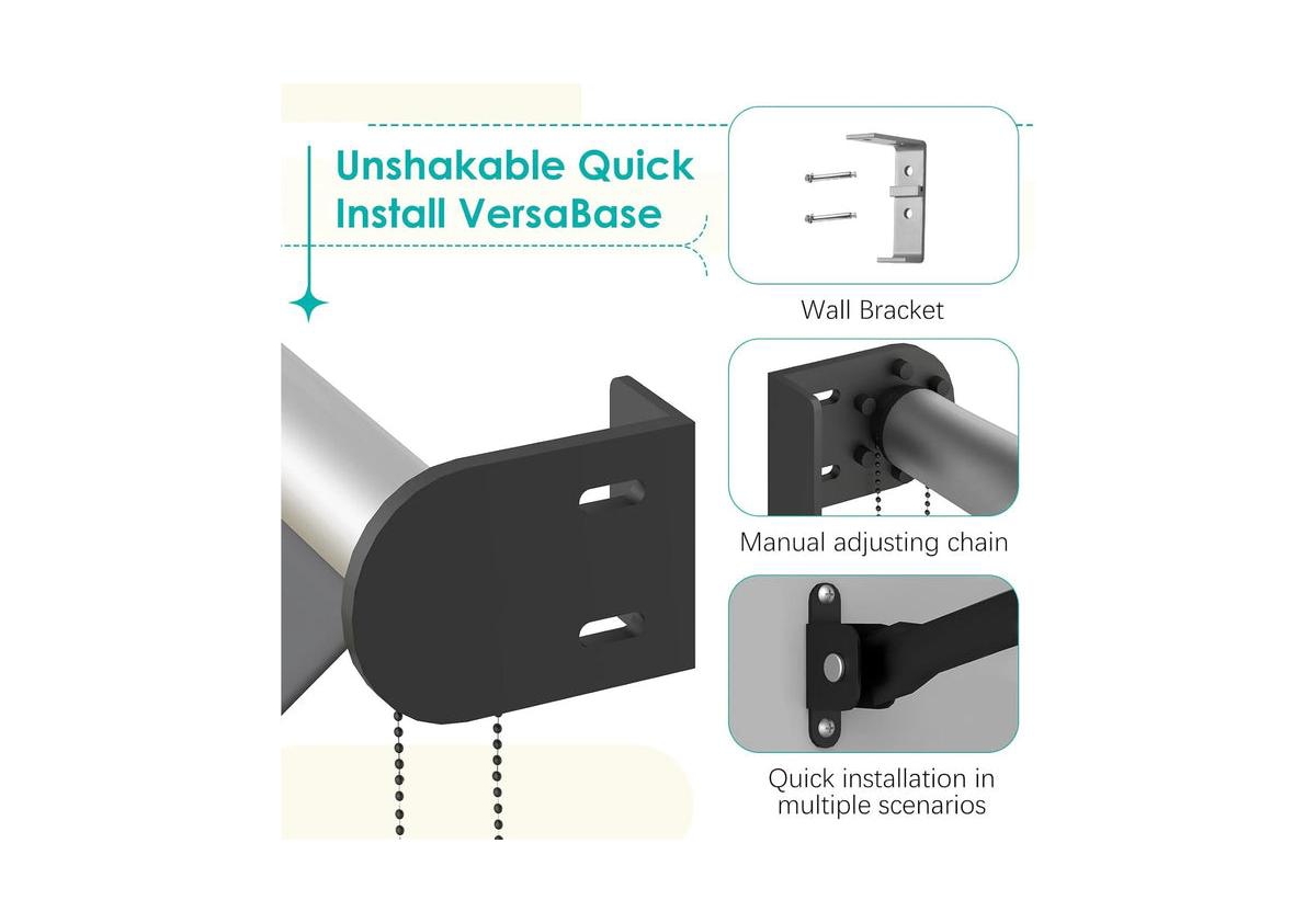 Aecojoy Retractable Awning, 65"x80" Manual Outdoor Awnings for Door Entrance, Sun Shade Canopy