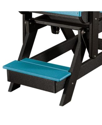 Fan Back Balcony Glider Made in the USA- Aruba