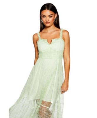 Women's Runway Lace Detail Maxi Dress