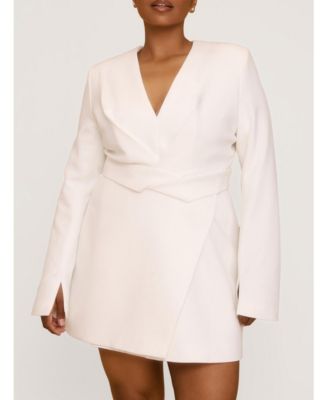 Women's Wrap Front Blazer Dress