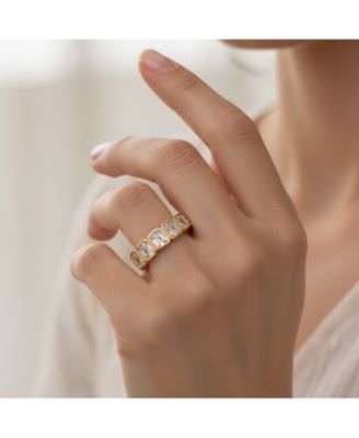 Bezel Set CZ Eternity Band