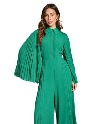 Women's Pleat Wide Leg Jumpsuit