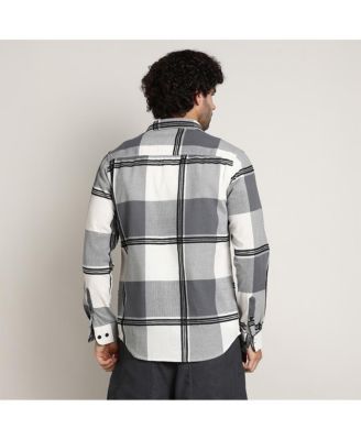 Men's Coin Grey Overlap Buffalo Shirt