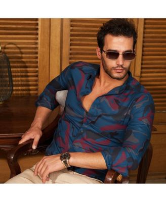 Men's Midnight Blue Impressia Regular Shirt