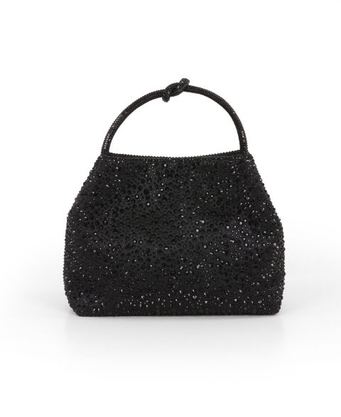 Женская мини-сумка-ведро Jewel Badgley Mischka Joy Mix с кристаллами, цвет: Чёрный