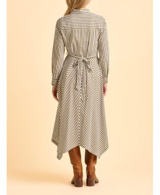 Women's Forrest Long Sleeve Shirt Midi Dress