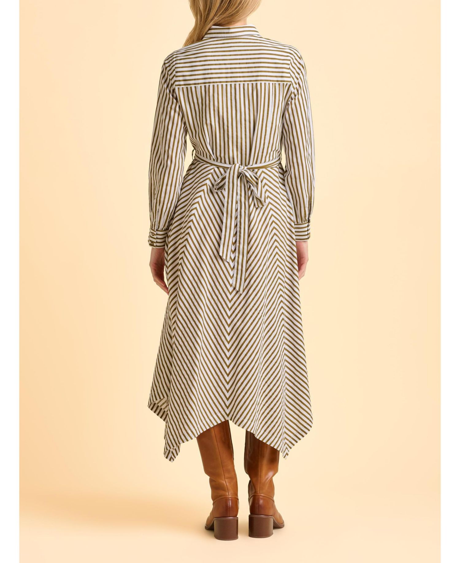 Women's Forrest Long Sleeve Shirt Midi Dress