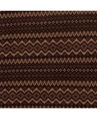 Men's Organic Half Zip Intarsia Pullover Sweater