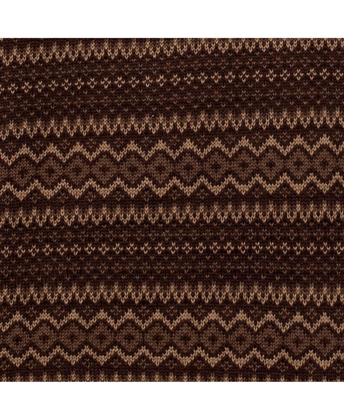 Мужской свитер Hope & Henry Organic Half Zip Intarsia Pullover, цвет: Шоколадный — фото 6