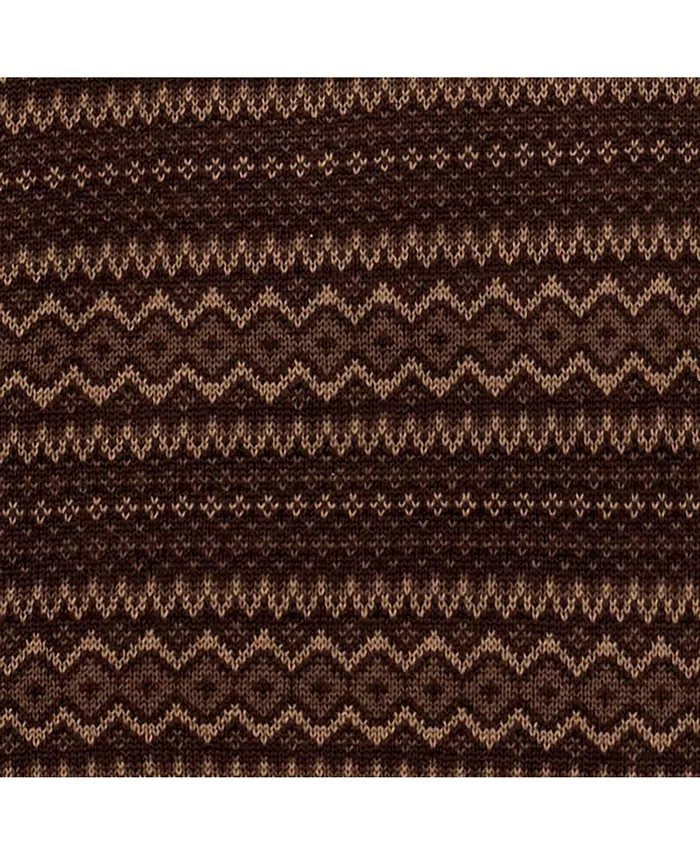 Men's Organic Half Zip Intarsia Pullover Sweater - thumbnail 6