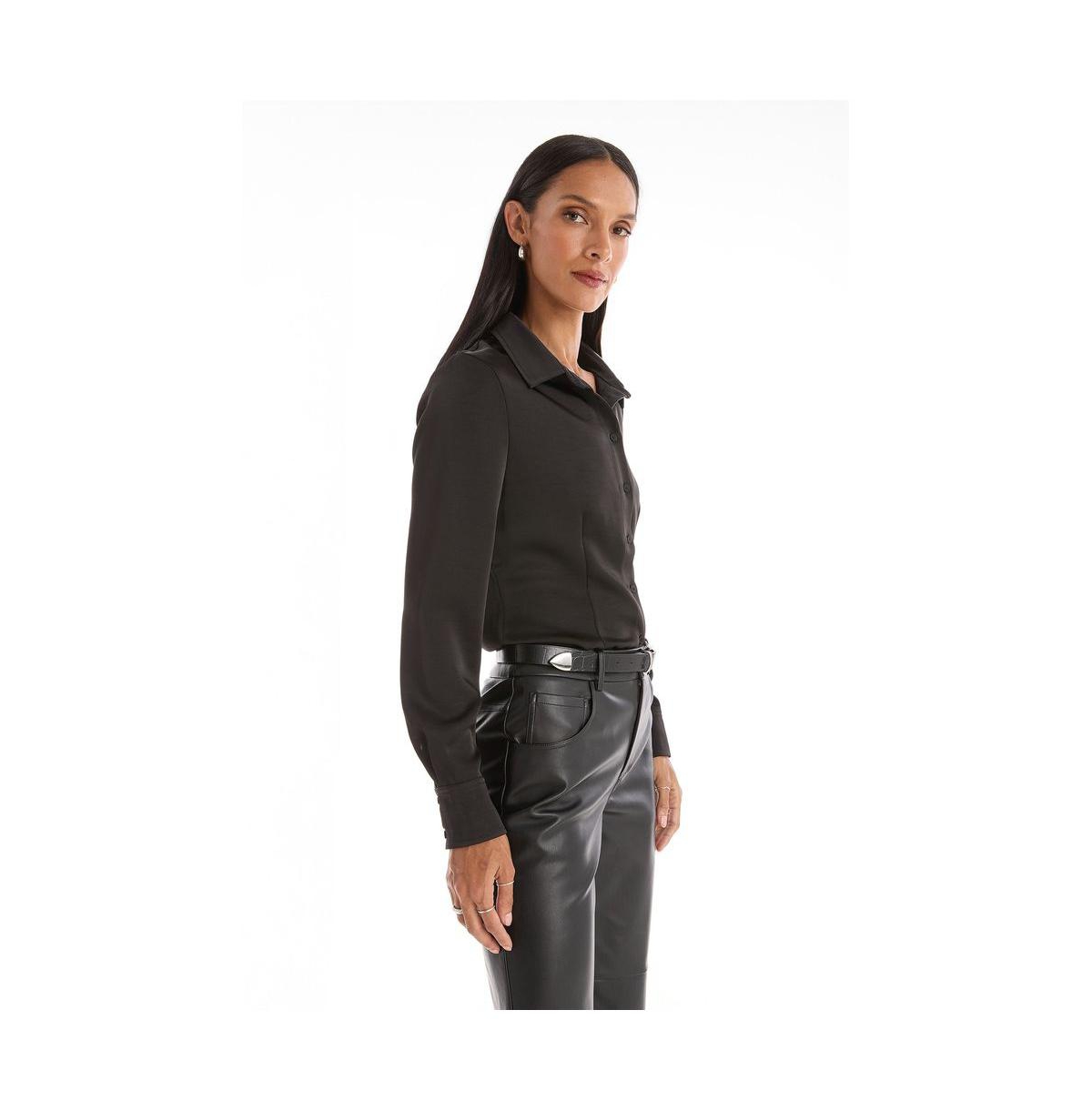 The Noli Shop Women's Paulina Silk Blouse - Gold
