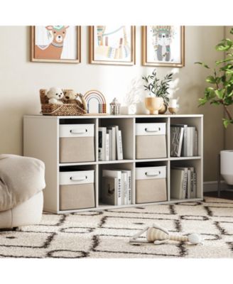 4-Pack Storage Bins, Foldable Storage Baskets with Handles, Sturdy Organizer Bins