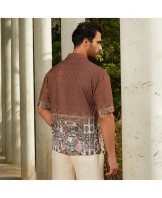 Men's Ash Brown Indie-Ombre Oversized Shirt