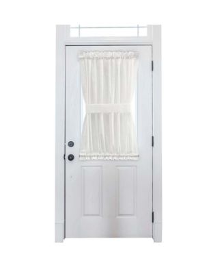 Ellis Stacey 1.5" Rod Pocket High Quality Fabric Solid Color Door Panel 41"x40" Ice Cream