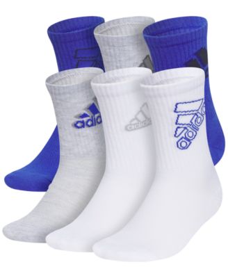 adidas - Youth Superlite Classic 6-Pack Quarter Socks