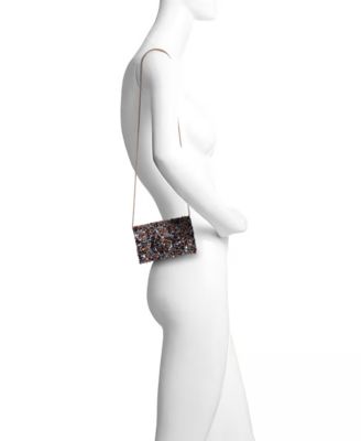 Aurora Beaded Mini Trapezoid Clutch