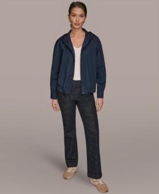 Women's Front Button Hooded Jacket