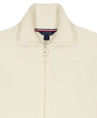 Girls 7-16 Stripe Long-Sleeve Cable Sweater