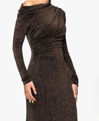 Women's Off-The-Shoulder Long-Sleeve Dress