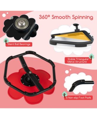 Kids Sensory Swivel Chair with Non-Slip Metal Base for Autistic Indoor Outdoor