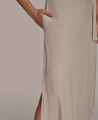 Women's Elbow-Sleeve Collared Polo Dress