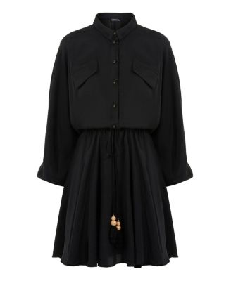 Women's Tasseled Shirt Dress