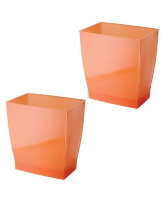 Rectangular Trash Can, 2.5 Gal. / 9.5 Liter, 2-Pack, Tango, Made in USA