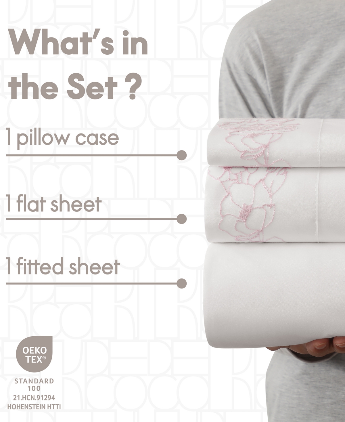 Elle Decor Embroidered 4-pc. Sheet Set, Twin In Pink