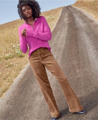 Women's Tall High Rise Wide Leg Corduroy Pants