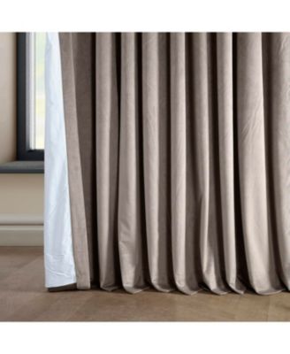 Extra Wide Signature Plush Velvet Hotel Blackout Curtain