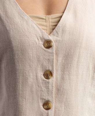 Juniors' Resort Boxy Sleeveless Vest Top