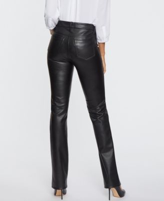 Women's Faux Leather Marilyn Straight Pants