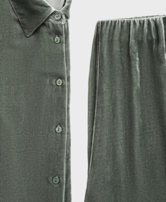 Women's Silk Velvet Pants