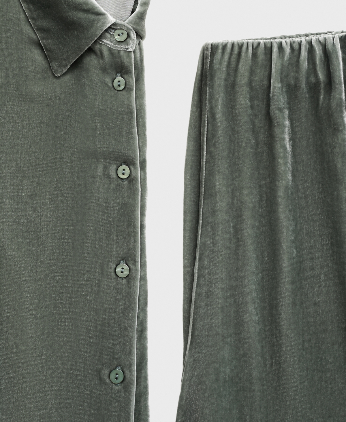 Mango Women's Silk Velvet Pants