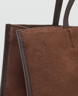 Women's Suede Leather Shopper Bag