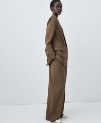 Women's Selection Pleated Straight-Leg Suit Pants