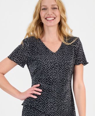 Women's Pliss&eacute; Tiered Dress