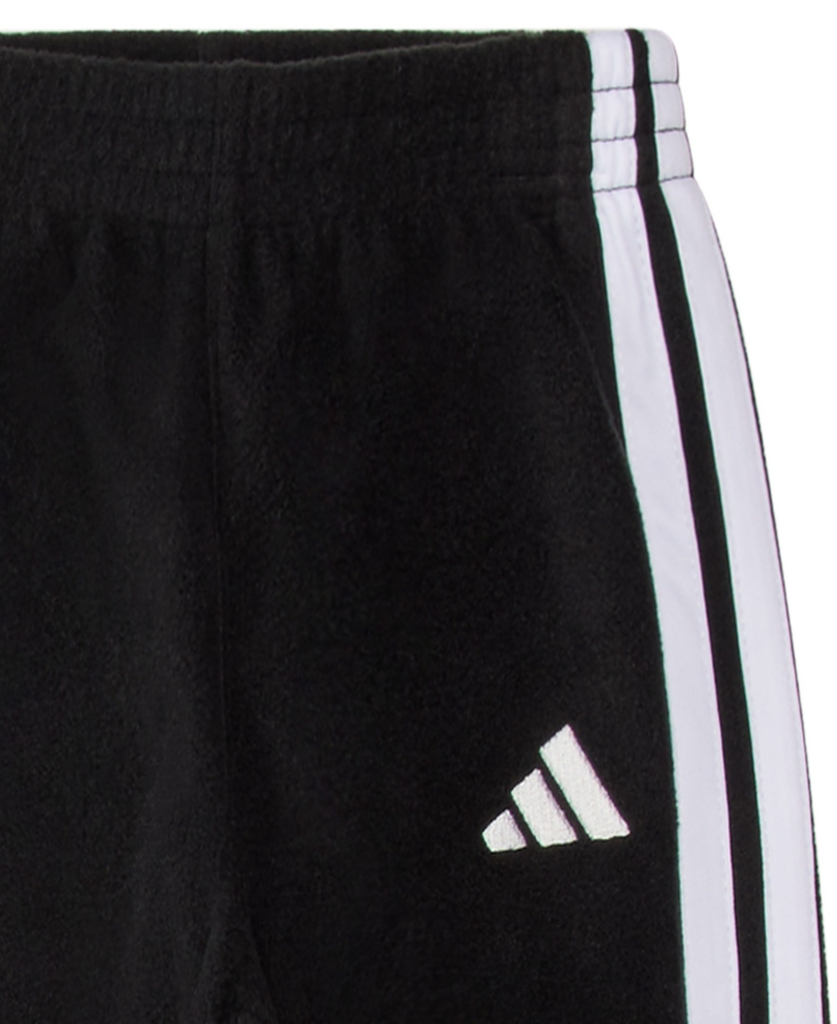 Adidas Originals Baby Boys 2-piece Winterized Pull-on Sweatshirt And Joggers Set In Black