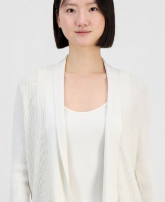 Women's Long-Sleeve Open-Front Cardigan