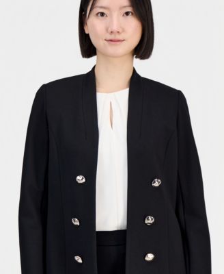 Women's Open-Front Stand Collar Blazer