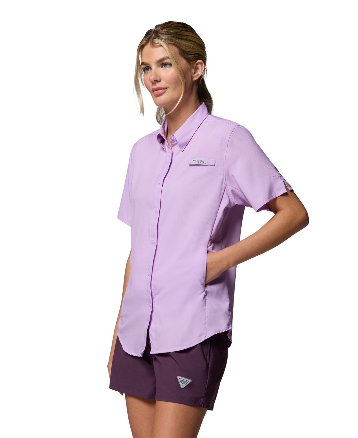 Columbia Women's Tamiami Short Sleeve Shirt In Blue