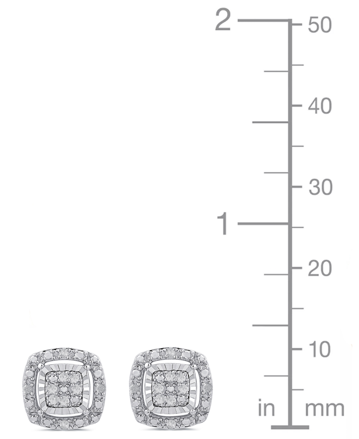 Marsala 2-Piece Diamond Earrings and Pendant Necklace Set (1/4 ct. t.w.) in Sterling Silver