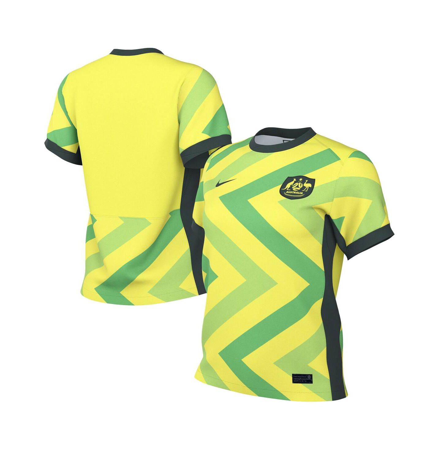 Женский топ Nike Yellow Australia National Team 2025/26 Home Replica Jersey — фото 1
