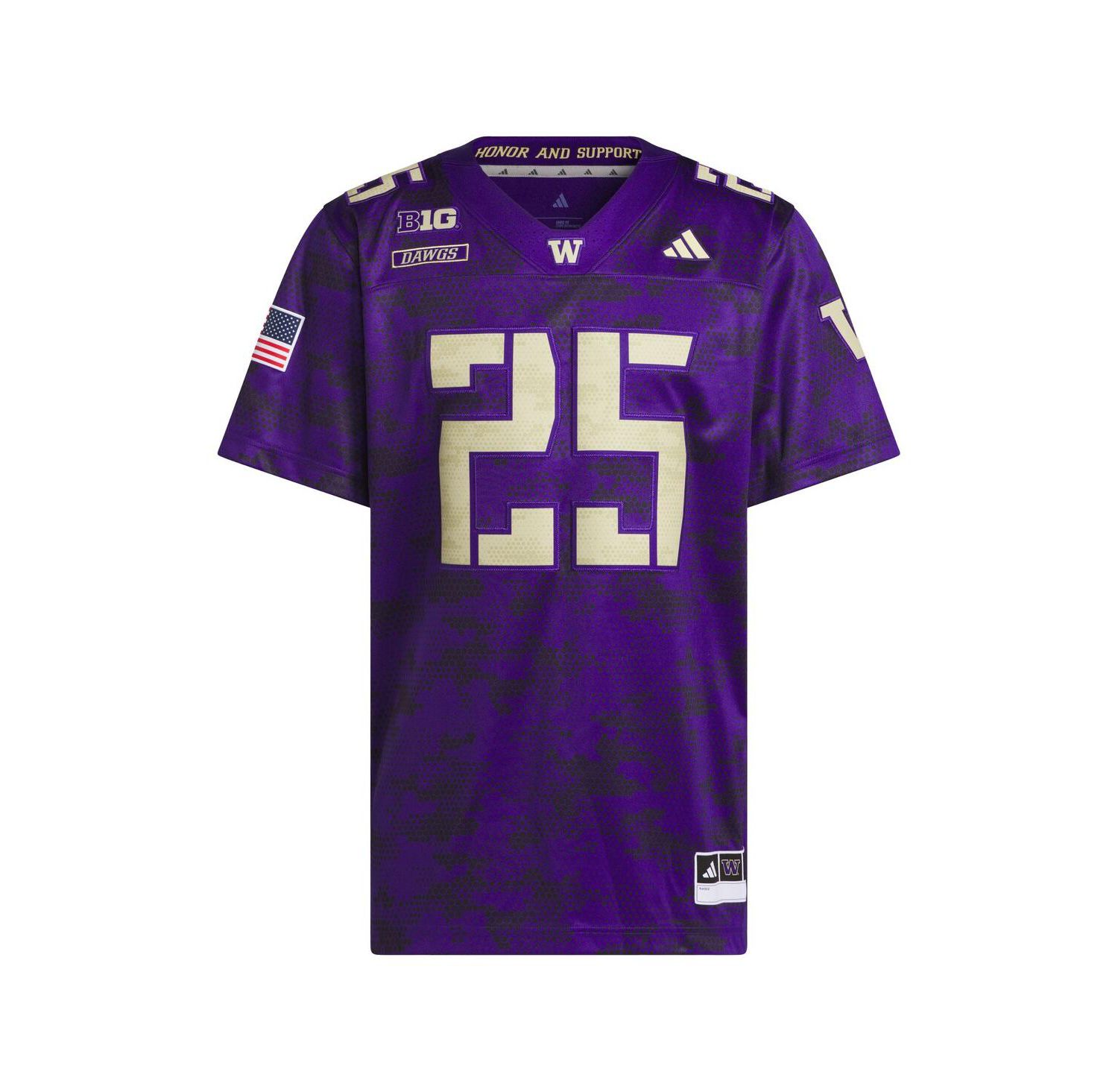 Men's Purple Washington Huskies Honor Support Premier Strategy Jersey